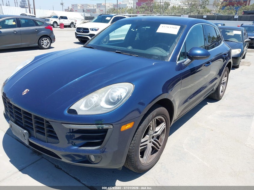 2015 Porsche Macan VIN WP1AB2A54FLB74115 IAAI salvage auction — LEFT REAR, Clear - Dealer Only (California), sold $5,550 on 2026-08-19 (photo 6)