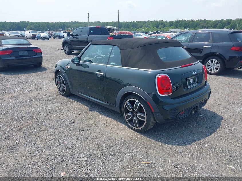 2017 Mini Convertible VIN WMWWH9C57H3A78039 IAAI salvage auction — NORMAL WEAR, Clear (Washington), sold $7,550 on 2026-08-17 (photo 3)