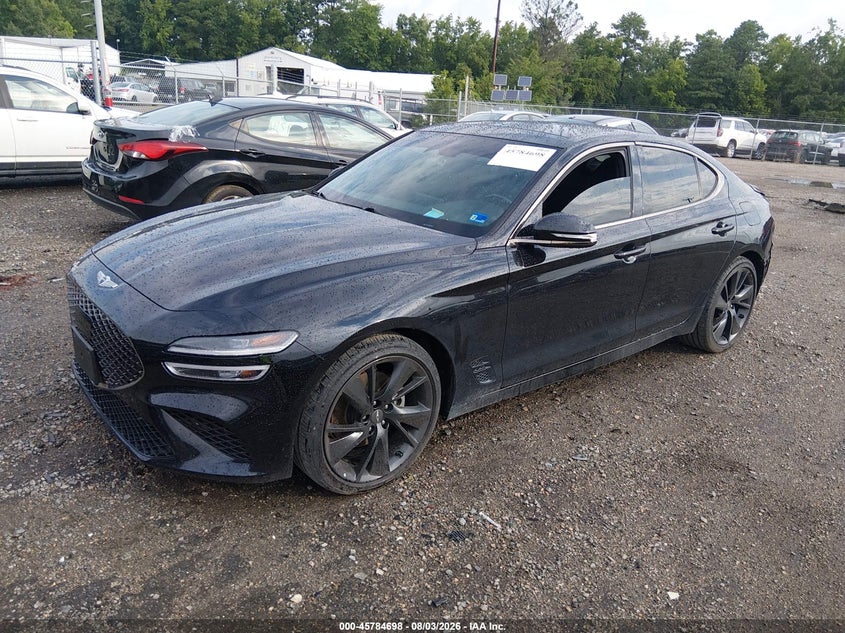 2023 Genesis G70 VIN KMTG34TA1PU108097 IAAI salvage auction — REAR END, Salvage (Virginia), sold $8,300 on 2026-08-28 (photo 2)
