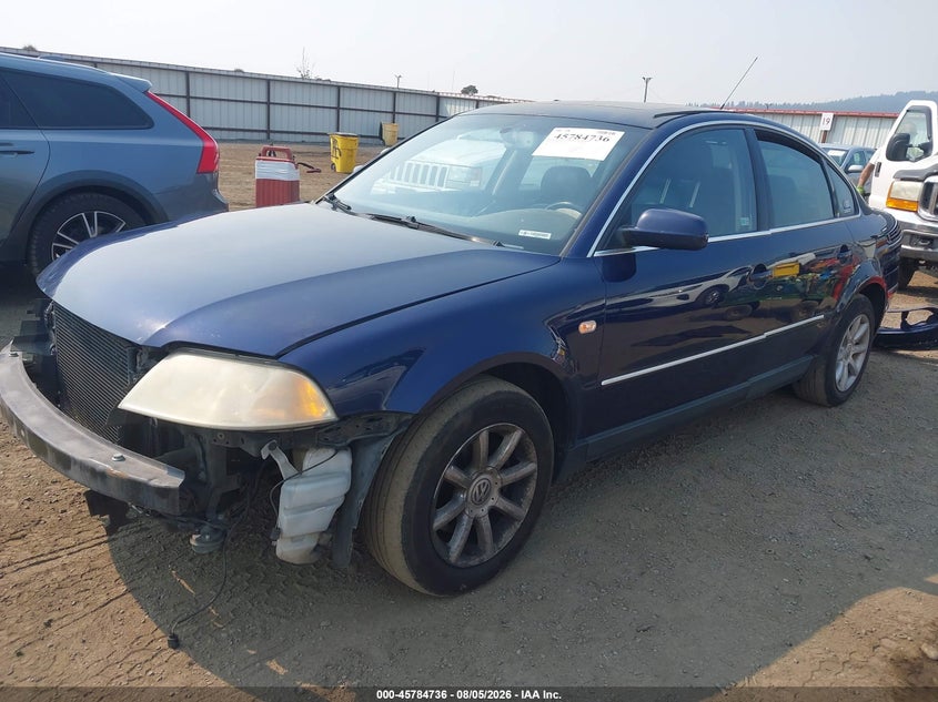 2003 Volkswagen Passat VIN WVWTH63B03P391006 IAAI salvage auction — FRONT END, Bill Of Sale (Washington), sold $275 on 2026-08-18 (photo 2)