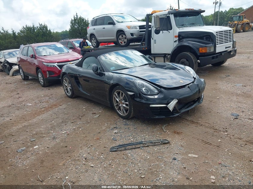 2014 Porsche Boxster VIN WP0CA2A89EK120658 IAAI salvage auction — FRONT END, Salvage Title, sold $16,075 on 2026-08-31 (photo 1)