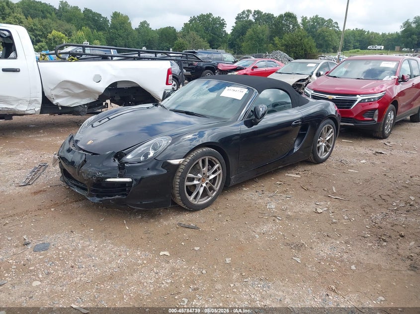 2014 Porsche Boxster VIN WP0CA2A89EK120658 IAAI salvage auction — FRONT END, Salvage Title, sold $16,075 on 2026-08-31 (photo 2)