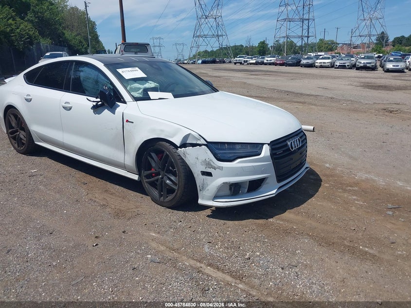 2017 Audi A7 VIN WAUW3AFC8HN077266 IAAI salvage auction — FRONT END, Wait Title, sold $6,300 on 2026-08-22 (photo 1)