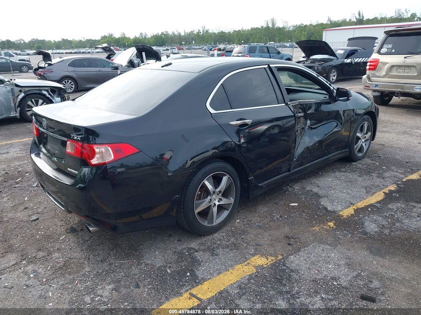 2013 Acura Tsx VIN JH4CU2F80DC006538 IAAI salvage auction — RIGHT SIDE, Rebuildable (Florida), sold $1,200 on 2026-08-28 (photo 4)