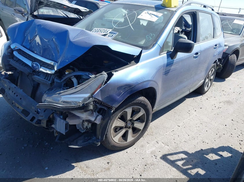 2018 Subaru Forester VIN JF2SJABC0JH581202 IAAI salvage auction — FRONT & REAR, Wait Title, sold $475 on 2026-09-02 (photo 2)