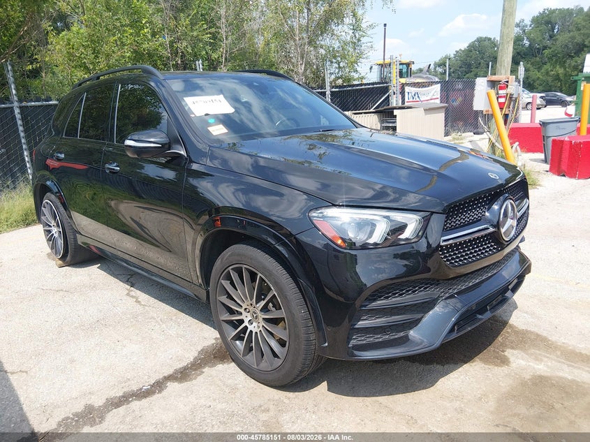 2022 Mercedes-Benz GLE-Class VIN 4JGFB4KB7NA767044 IAAI salvage auction — Front End, Salvage (Kansas), sold $24,200 on 2026-08-27 (photo 1)