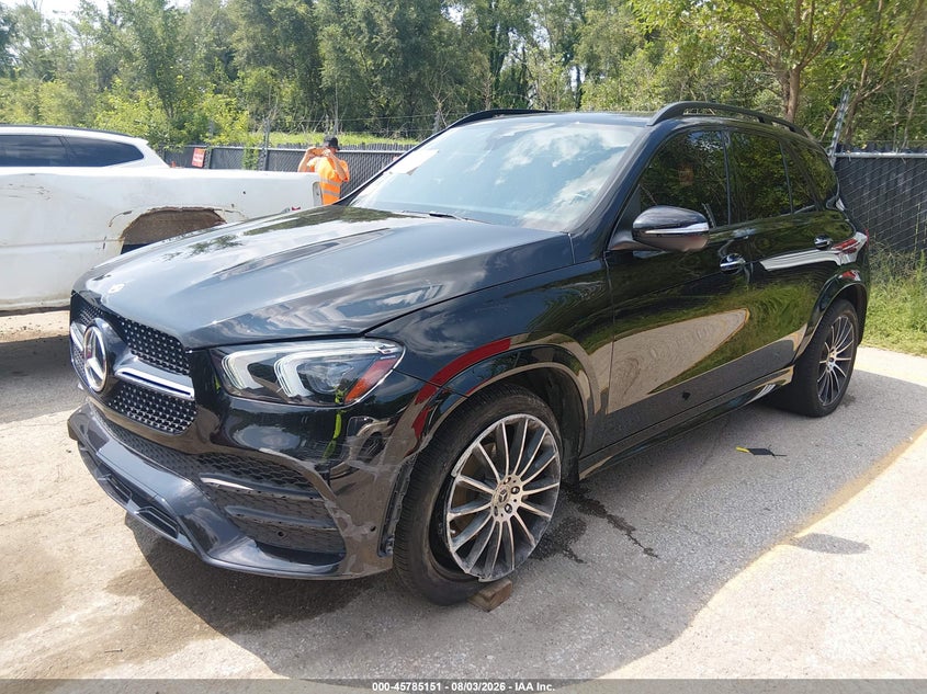 2022 Mercedes-Benz GLE-Class VIN 4JGFB4KB7NA767044 IAAI salvage auction — Front End, Salvage (Kansas), sold $24,200 on 2026-08-27 (photo 2)