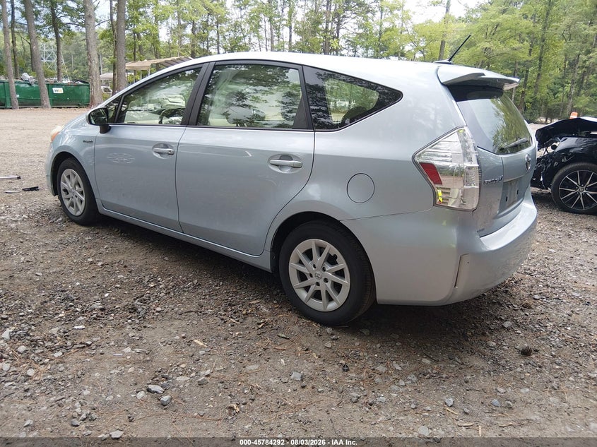 2013 Toyota Prius v VIN JTDZN3EU2D3200596 IAAI salvage auction — REAR END, Clear (Virginia), sold $8,700 on 2026-08-11 (photo 3)