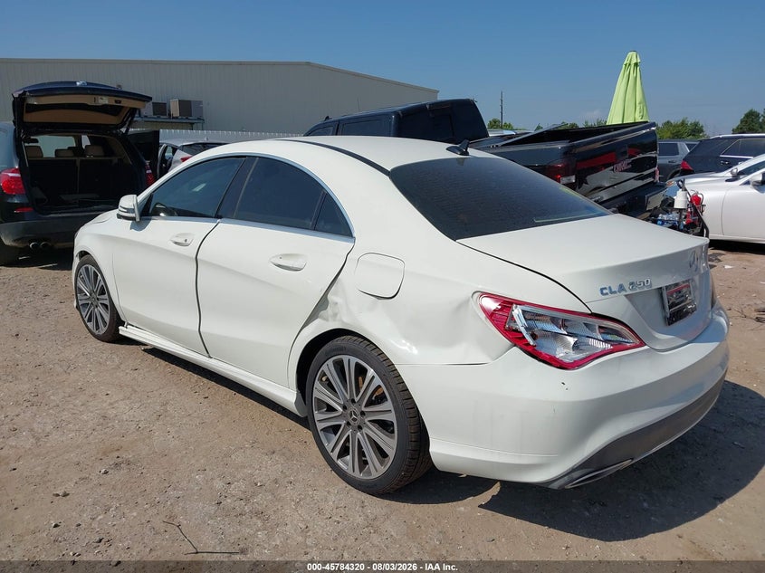 2018 Mercedes-benz Cla-klasse VIN WDDSJ4EB3JN550763 IAAI salvage auction — LEFT REAR, Original (Texas), sold $2,450 on 2026-08-06 (photo 3)