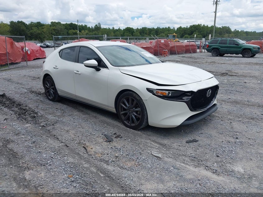 2019 Mazda 3 VIN JM1BPBMMXK1127218 IAAI salvage auction — FRONT & REAR, Salvage Title, sold $2,725 on 2026-08-27 (photo 1)