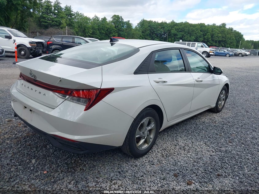 2021 Hyundai Elantra VIN 5NPLL4AG0MH049618 IAAI salvage auction — NORMAL WEAR, Sf97 (New York), sold $8,150 on 2026-08-20 (photo 4)