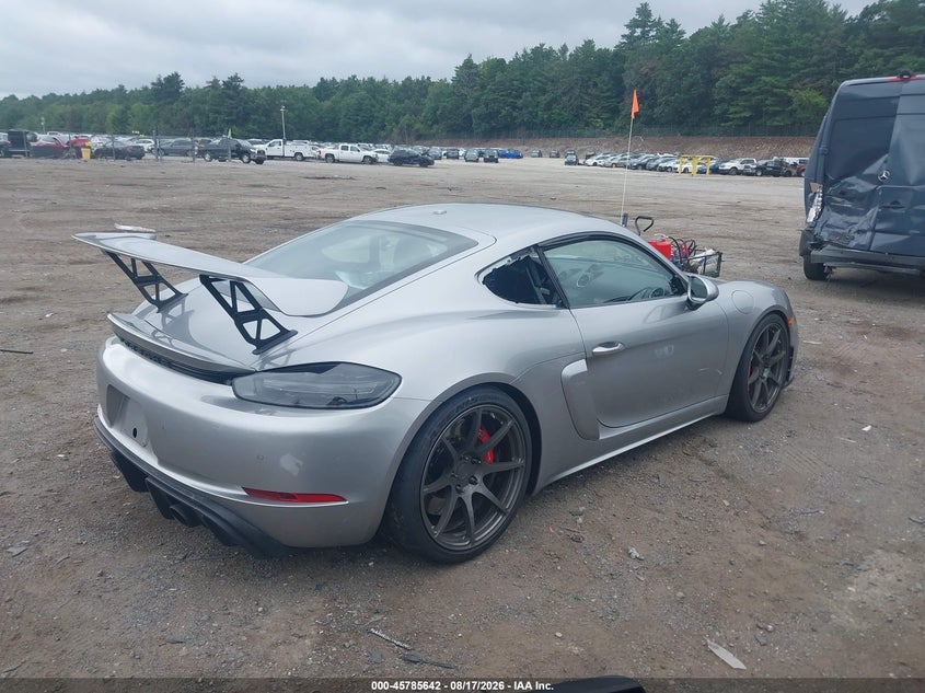 2022 Porsche 718 cayman VIN WP0AC2A89NS275230 IAAI salvage auction — ELECTRICAL, Salvage (Massachusetts), sold $57,500 on 2026-09-08 (photo 4)
