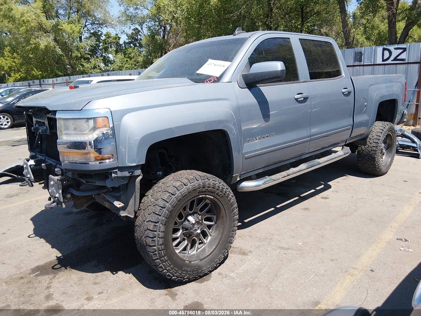 2016 Chevrolet Silverado VIN 3GCUKREC6GG104193 IAAI salvage auction — FRONT & REAR, Salvage (Utah), sold $4,350 on 2026-09-26 (photo 2)
