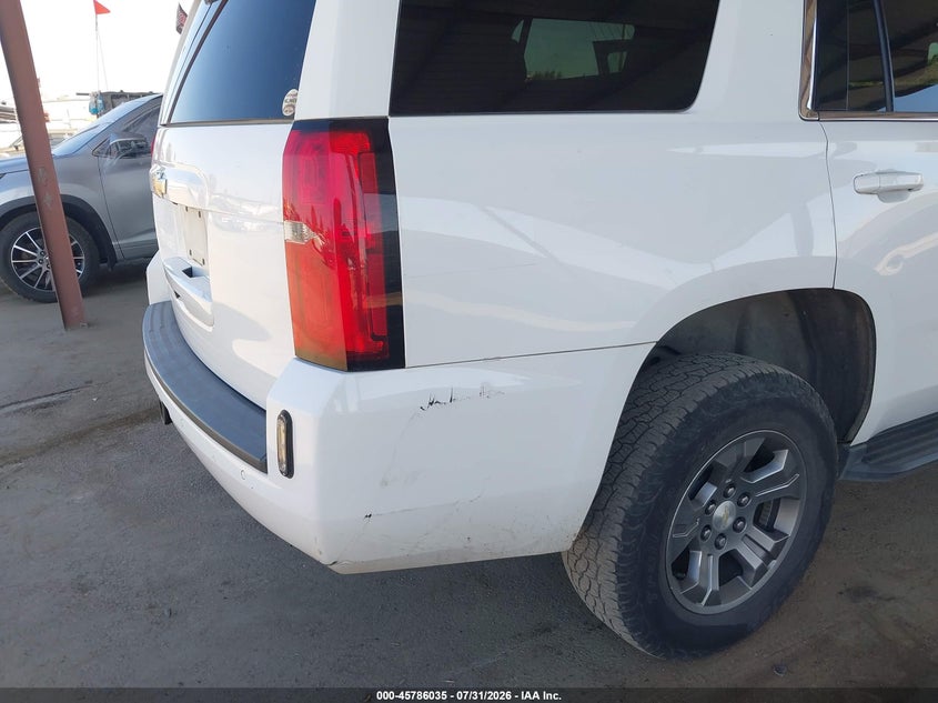 2018 Chevrolet Tahoe VIN 1GNSKAEC3JR335107 IAAI salvage auction — REAR END, SF97 (California), sold $16,600 on 2026-08-27 (photo 6)