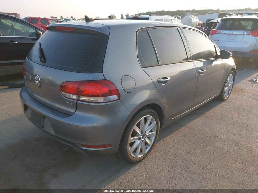 2011 Volkswagen Golf VIN WVWDM7AJ0BW074976 IAAI salvage auction — NORMAL WEAR, Clear (Texas), sold $1,000 on 2026-08-13 (photo 4)