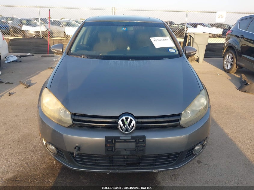 2011 Volkswagen Golf VIN WVWDM7AJ0BW074976 IAAI salvage auction — NORMAL WEAR, Clear (Texas), sold $1,000 on 2026-08-13 (photo 6)