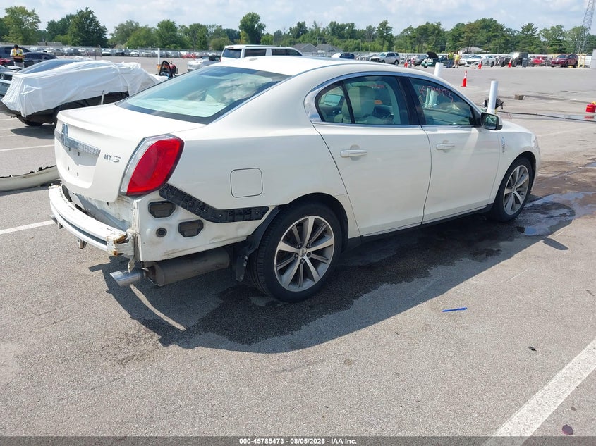 2009 Lincoln Mks VIN 1LNHM93R29G620256 IAAI salvage auction — REAR END, Clear (Indiana), sold $875 on 2026-09-02 (photo 4)