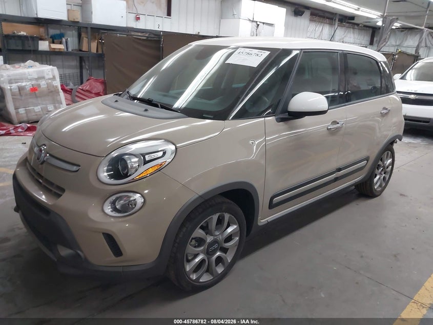 2016 Fiat 500l VIN ZFBCFADH1GZ037858 IAAI salvage auction — REAR END, Salvage Title, sold $2,200 on 2026-08-16 (photo 2)