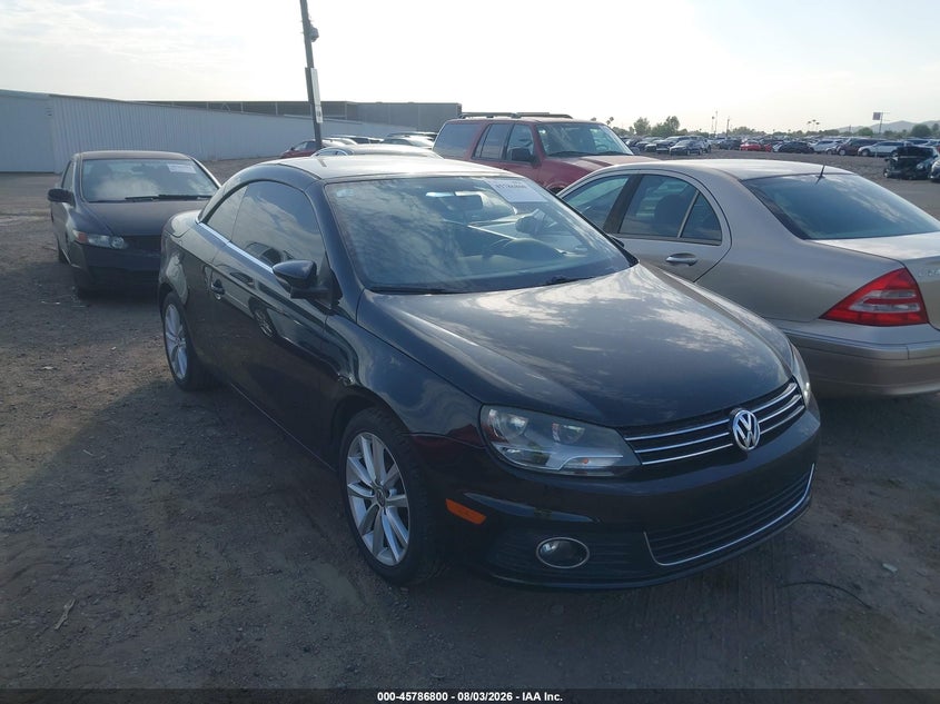 2012 Volkswagen Eos VIN WVWBW7AHXCV001832 IAAI salvage auction — NORMAL WEAR, Clear-Dealer Only (Arizona), sold $225 on 2026-08-11 (photo 1)