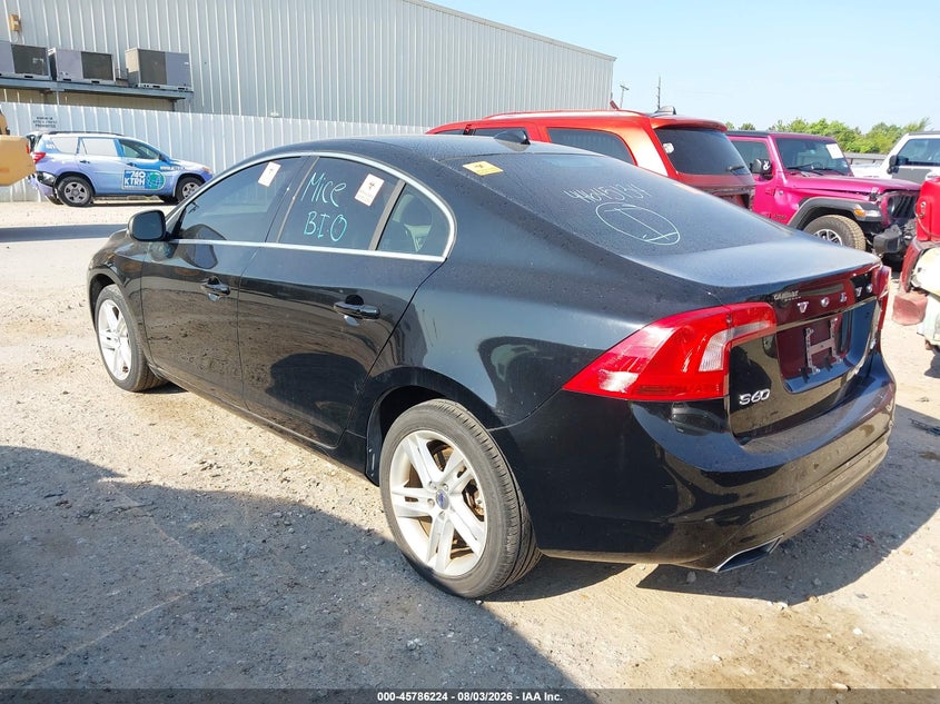2015 Volvo S60 VIN YV140MFC5F1307168 IAAI salvage auction — ENGINE DAMAGE, Clear (Oklahoma), sold $200 on 2026-08-06 (photo 3)