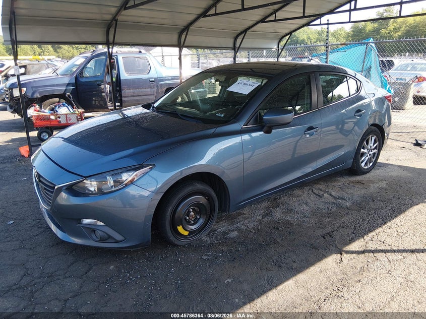 2015 Mazda 3 VIN 3MZBM1V77FM166916 IAAI salvage auction — SIDE, Wait Title, sold $950 on 2026-09-11 (photo 2)