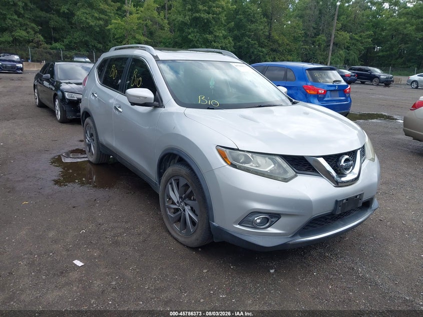 2014 Nissan Rogue VIN 5N1AT2MT2EC783304 IAAI salvage auction — NORMAL WEAR, Clear (Virginia), sold $750 on 2026-08-27 (photo 1)