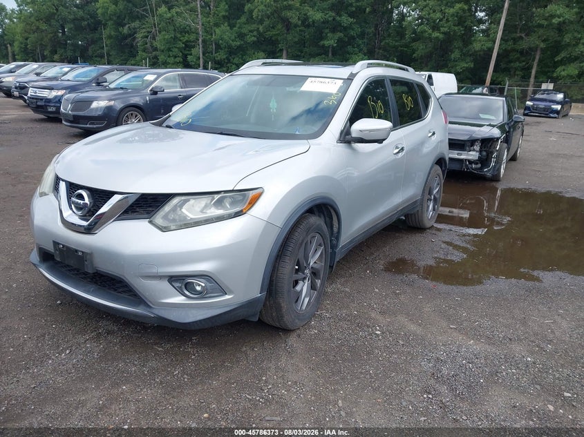 2014 Nissan Rogue VIN 5N1AT2MT2EC783304 IAAI salvage auction — NORMAL WEAR, Clear (Virginia), sold $750 on 2026-08-27 (photo 2)