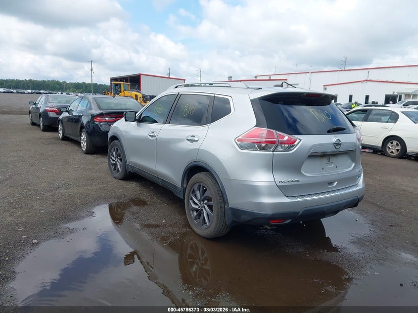 2014 Nissan Rogue VIN 5N1AT2MT2EC783304 IAAI salvage auction — NORMAL WEAR, Clear (Virginia), sold $750 on 2026-08-27 (photo 3)
