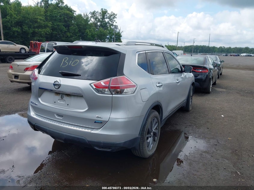 2014 Nissan Rogue VIN 5N1AT2MT2EC783304 IAAI salvage auction — NORMAL WEAR, Clear (Virginia), sold $750 on 2026-08-27 (photo 4)