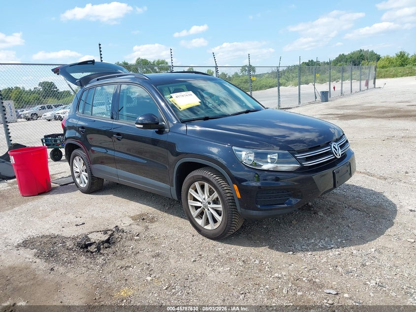 2018 Volkswagen Tiguan VIN WVGBV7AXXJK004539 IAAI salvage auction — REAR END, Salvage Title, sold $3,475 on 2026-08-19 (photo 1)