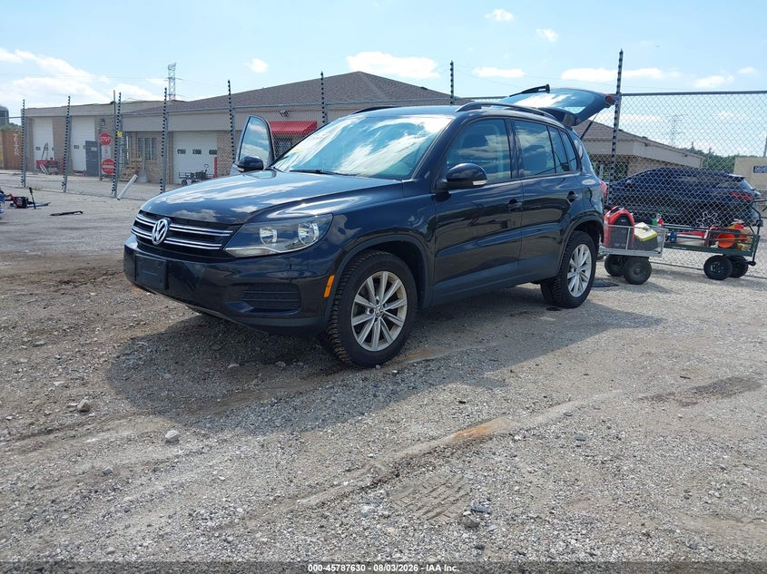 2018 Volkswagen Tiguan VIN WVGBV7AXXJK004539 IAAI salvage auction — REAR END, Salvage Title, sold $3,475 on 2026-08-19 (photo 2)