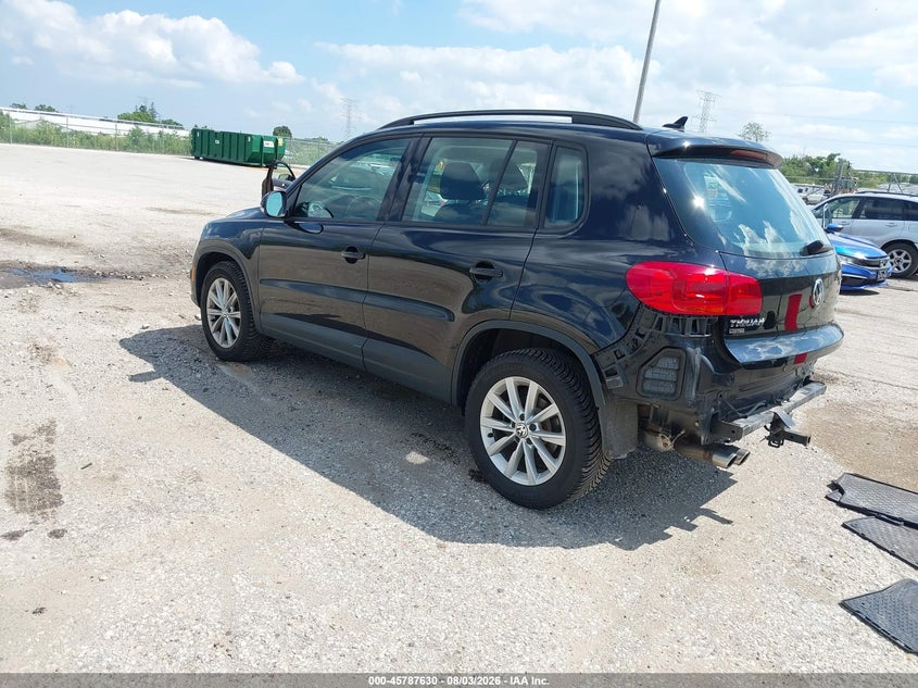 2018 Volkswagen Tiguan VIN WVGBV7AXXJK004539 IAAI salvage auction — REAR END, Salvage Title, sold $3,475 on 2026-08-19 (photo 3)