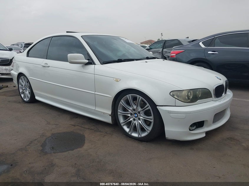 2004 BMW 3 series VIN WBABD53464PD97591 IAAI salvage auction — FRONT END, Salvage (Arizona), sold $1,350 on 2026-08-14 (photo 1)