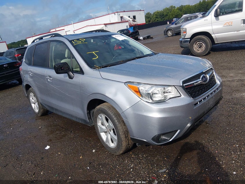 2016 Subaru Forester VIN JF2SJAFC4GH492039 IAAI salvage auction — LEFT & RIGHT, Salvage - Greater Than 75% (Maryland), sold $2,800 on 2026-08-21 (photo 1)