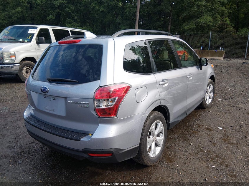 2016 Subaru Forester VIN JF2SJAFC4GH492039 IAAI salvage auction — LEFT & RIGHT, Salvage - Greater Than 75% (Maryland), sold $2,800 on 2026-08-21 (photo 4)