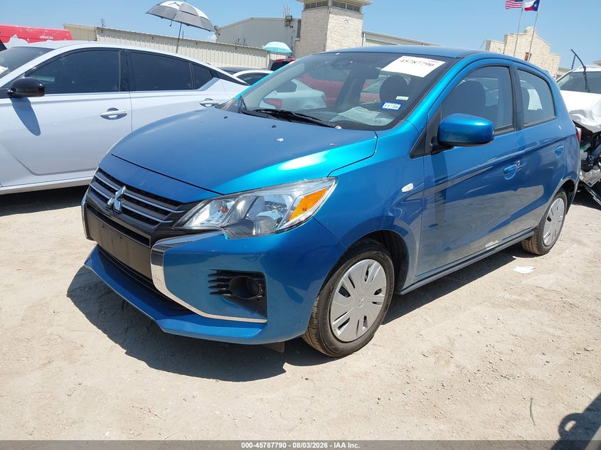2024 Mitsubishi Mirage VIN ML32AUHJ5RH026394 IAAI salvage auction — LEFT REAR, Enterprise Vehicles Clear Only (Texas), sold $8,650 on 2026-08-10 (photo 2)