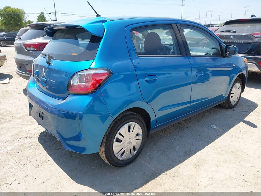 2024 Mitsubishi Mirage VIN ML32AUHJ5RH026394 IAAI salvage auction — LEFT REAR, Enterprise Vehicles Clear Only (Texas), sold $8,650 on 2026-08-10 (photo 4)