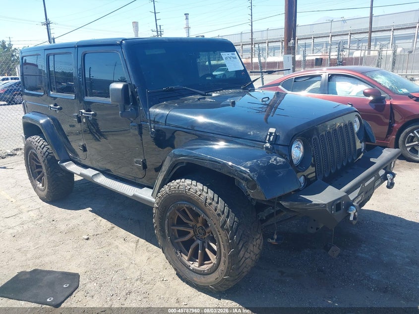 2017 Jeep Wrangler / VIN 1C4BJWEG3HL614145 — IAAI salvage auction photo