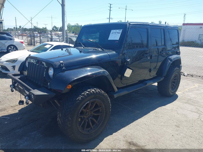 2017 Jeep Wrangler / VIN 1C4BJWEG3HL614145 IAAI salvage auction — ROLLOVER, Salvage Title, sold $7,150 on 2026-08-25 (photo 2)