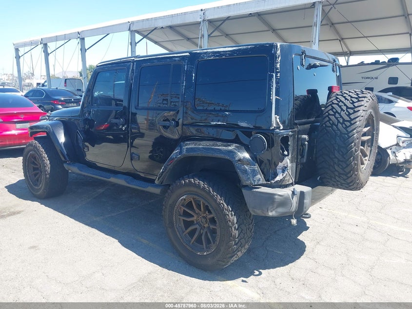2017 Jeep Wrangler / VIN 1C4BJWEG3HL614145 IAAI salvage auction — ROLLOVER, Salvage Title, sold $7,150 on 2026-08-25 (photo 3)