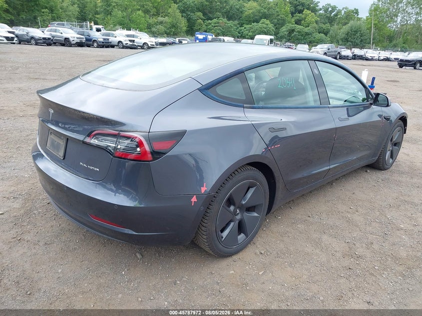 2021 Tesla Model 3 VIN 5YJ3E1EB8MF849119 IAAI salvage auction — FRONT END, Salvage Title, sold $9,750 on 2026-09-09 (photo 4)