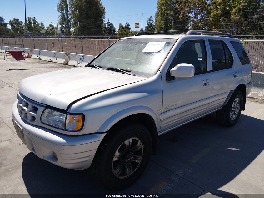 2000 Isuzu Rodeo VIN 4S2CK58W9Y4349907 IAAI salvage auction — NORMAL WEAR, Clear - Dealer Only (California), sold $150 on 2026-09-08 (photo 2)