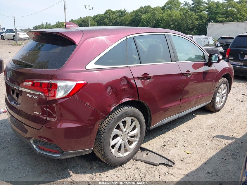 2017 Acura Rdx VIN 5J8TB4H5XHL005104 IAAI salvage auction — UNDERCARRIAGE, Salvage (Massachusetts), sold $4,000 on 2026-09-01 (photo 4)