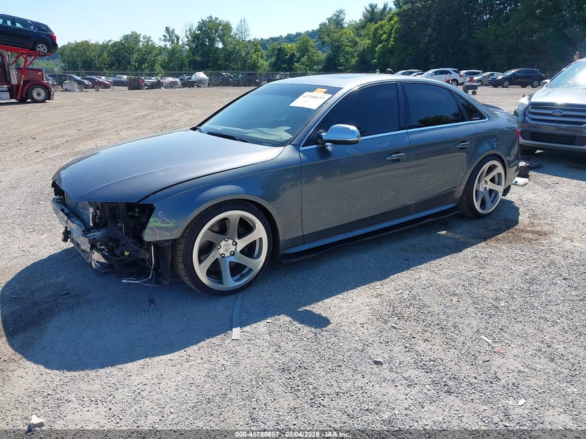 2014 Audi S4 VIN WAUDGAFL2EA016526 IAAI salvage auction — FRONT END, Salvage Title, sold $3,650 on 2026-08-22 (photo 2)