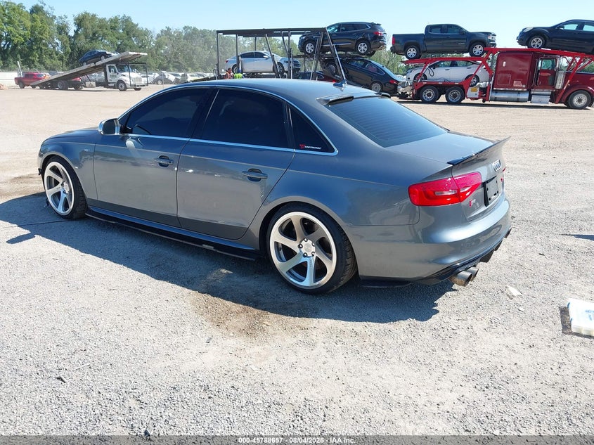 2014 Audi S4 VIN WAUDGAFL2EA016526 IAAI salvage auction — FRONT END, Salvage Title, sold $3,650 on 2026-08-22 (photo 3)