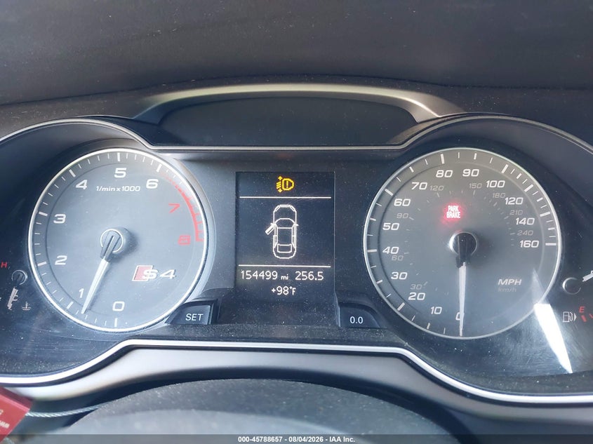 2014 Audi S4 VIN WAUDGAFL2EA016526 IAAI salvage auction — FRONT END, Salvage Title, sold $3,650 on 2026-08-22 (photo 7)