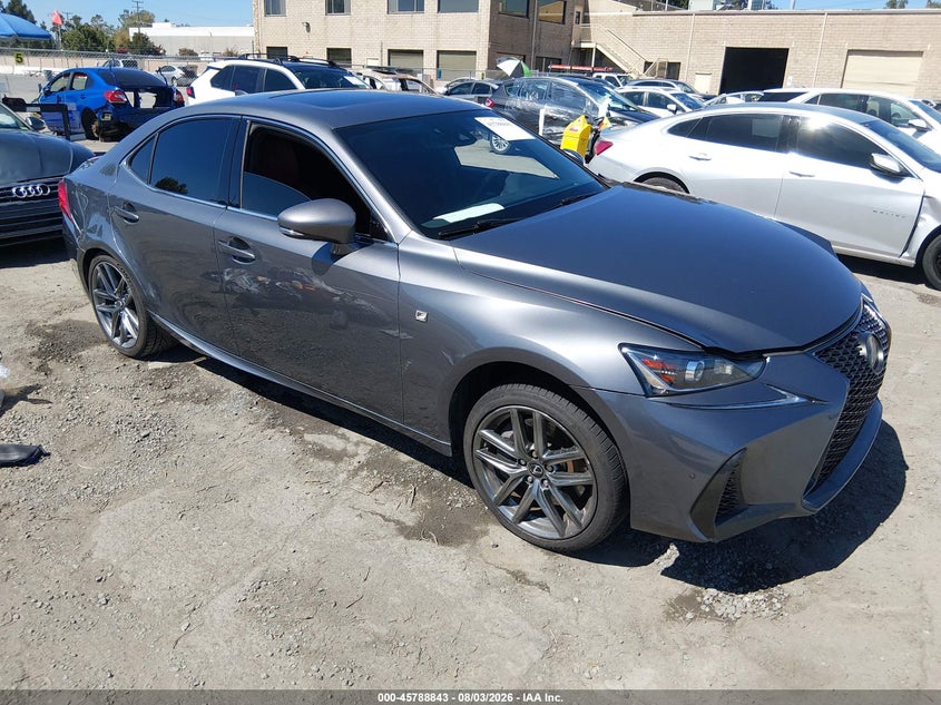 2018 Lexus Is VIN JTHBA1D29J5081705 IAAI salvage auction — LEFT FRONT, Salvage Title, sold $3,650 on 2026-09-05 (photo 1)