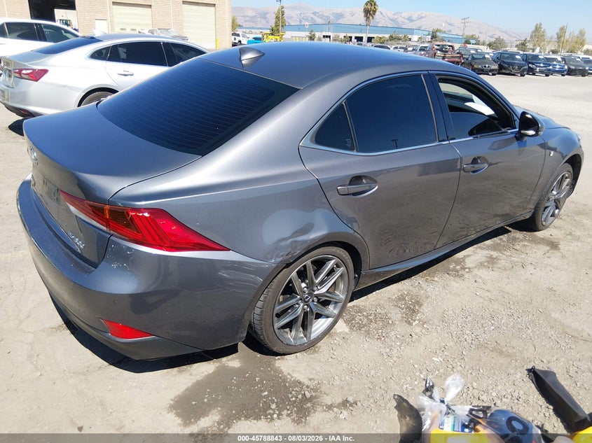 2018 Lexus Is VIN JTHBA1D29J5081705 IAAI salvage auction — LEFT FRONT, Salvage Title, sold $3,650 on 2026-09-05 (photo 4)