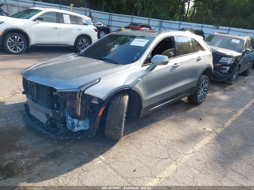 2025 Cadillac Xt4 VIN 1GYFZFR49SF143015 IAAI salvage auction — RIGHT FRONT, Salvage Title, sold $9,400 on 2026-09-14 (photo 2)