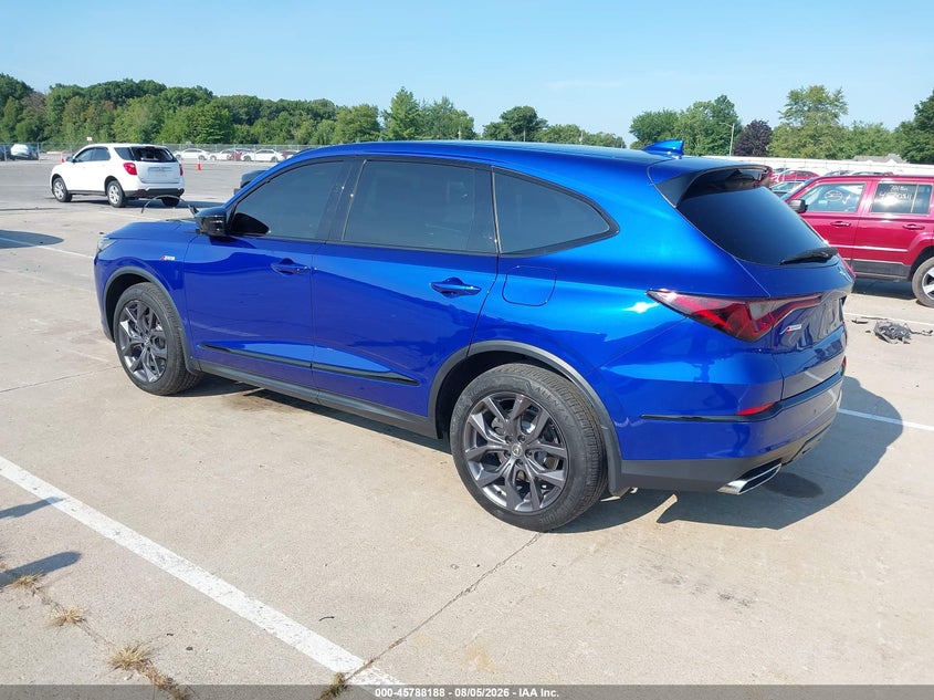 2023 Acura Mdx VIN 5J8YE1H06PL017992 IAAI salvage auction — HAIL, Salvage (Indiana), sold $25,850 on 2026-08-28 (photo 3)